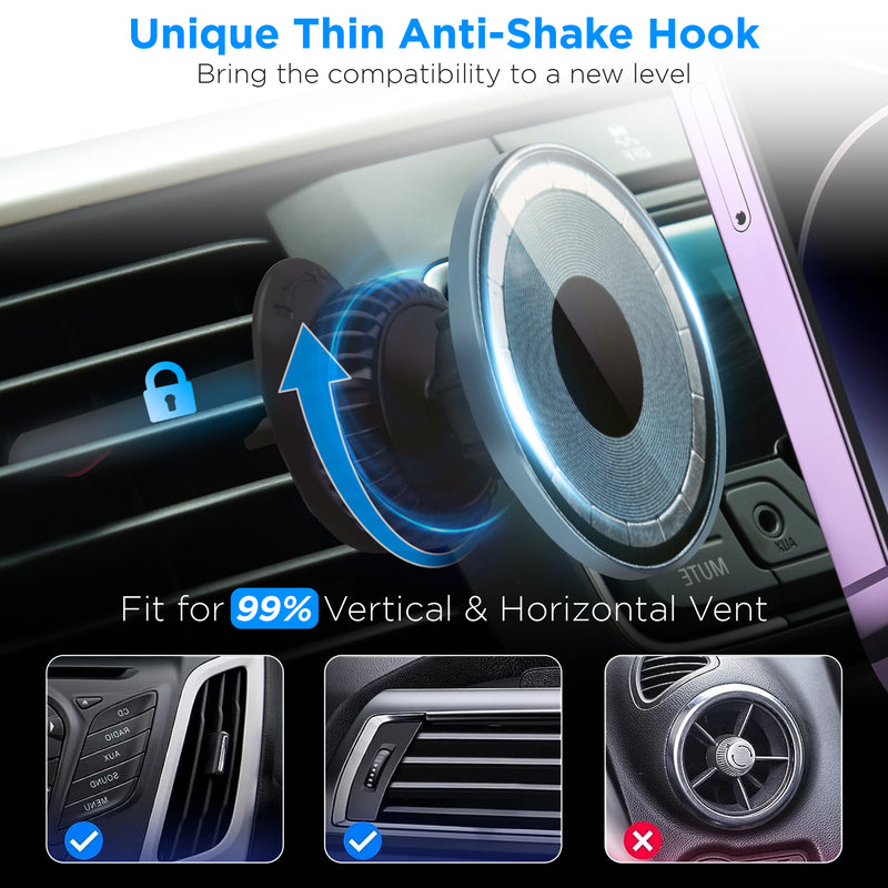 Hook Mounting - Car Phone Holder MagSafe Car Mount